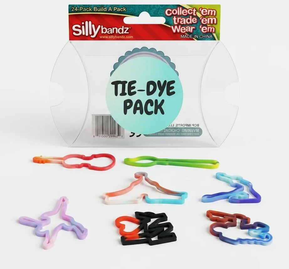 Tie-Dye Silly Bandz 24 Pack | Sillybandz